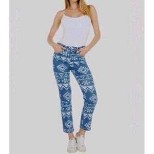 New Blank NYC Womans Sz 25 The Madison Crop Stretch Denim Jeans High Rise NWT
